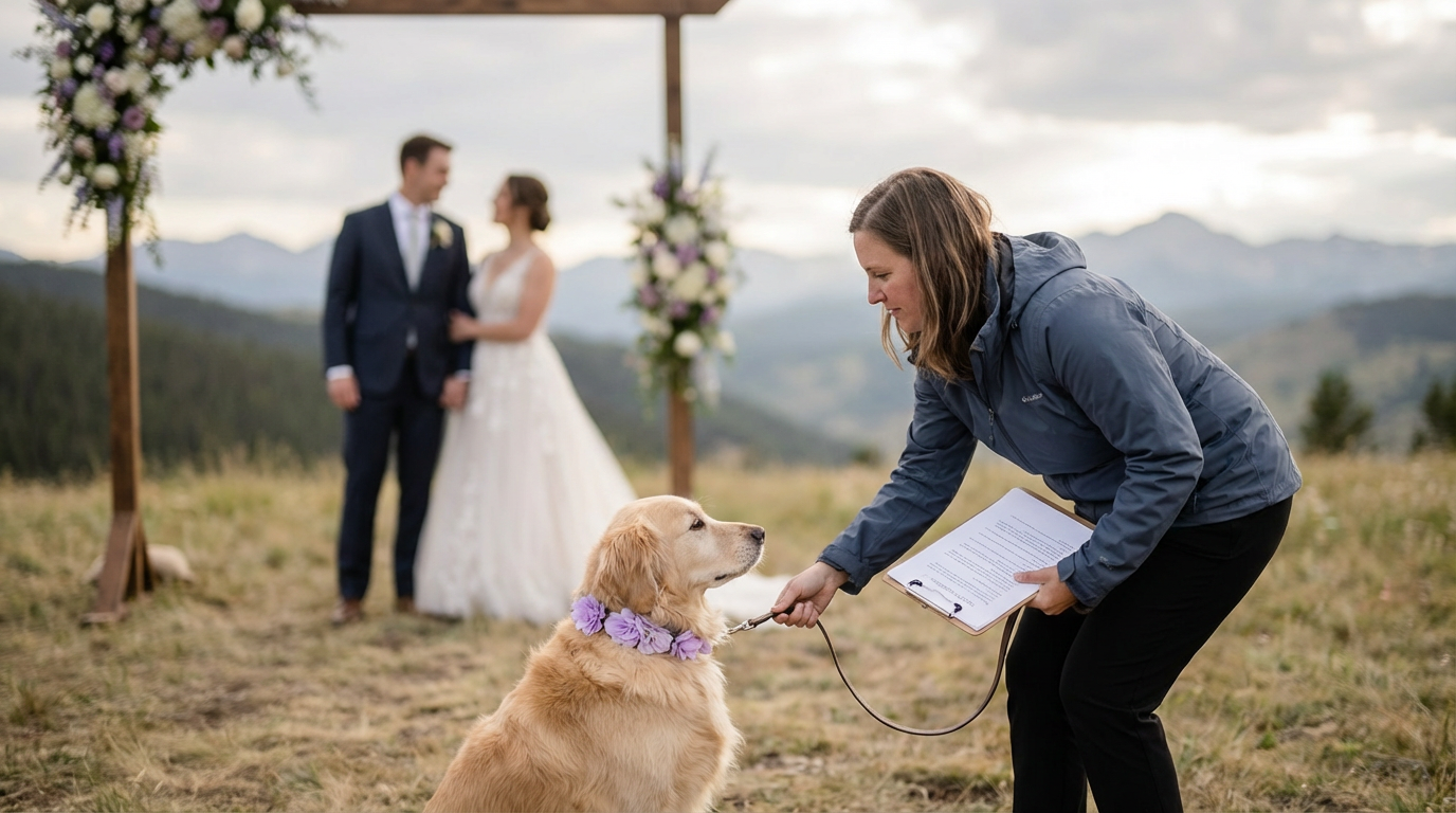 Northern Colorado Mountain Wedding Pet Attendant Checklist